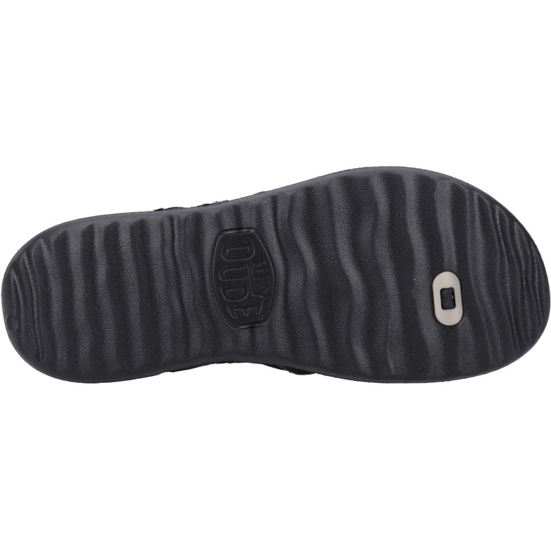 HEYDUDE Myers Flip Sport Mode Synthetic Men's Black Sandals