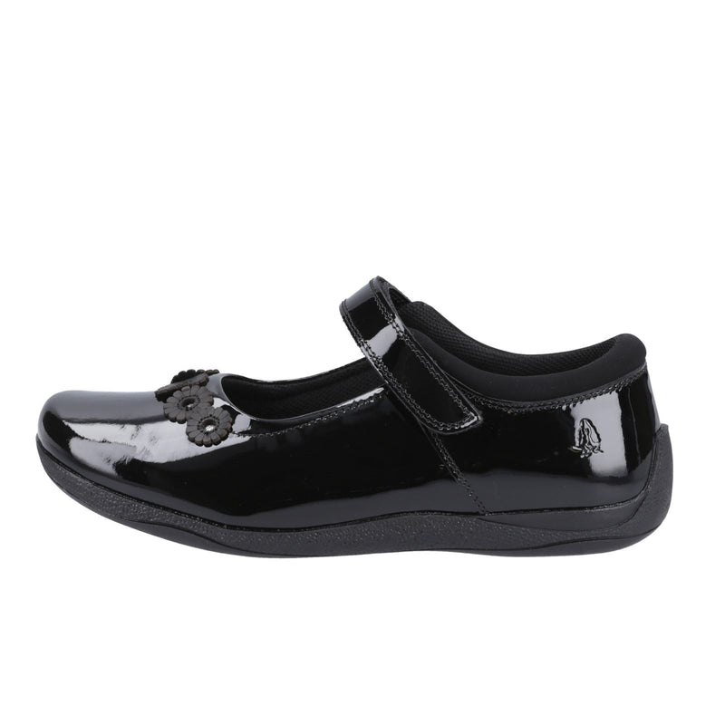 Hush Puppies Christina Patent Senior Leather Girls's Black Shoes