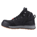 Hard Yakka 3056 Lace Zip Leather Black Safety Boots