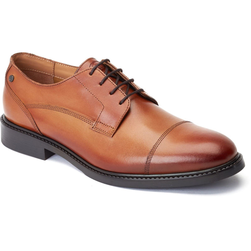 Base London Magnus Leather Men's Burnt Tan Oxford Shoes