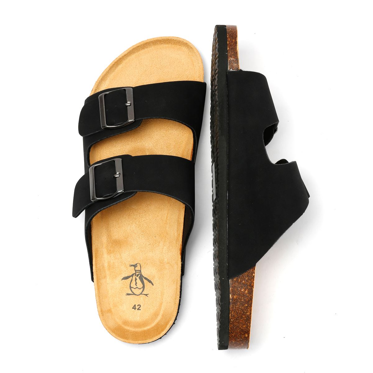 Penguin Port 2 Men's Black Sandals
