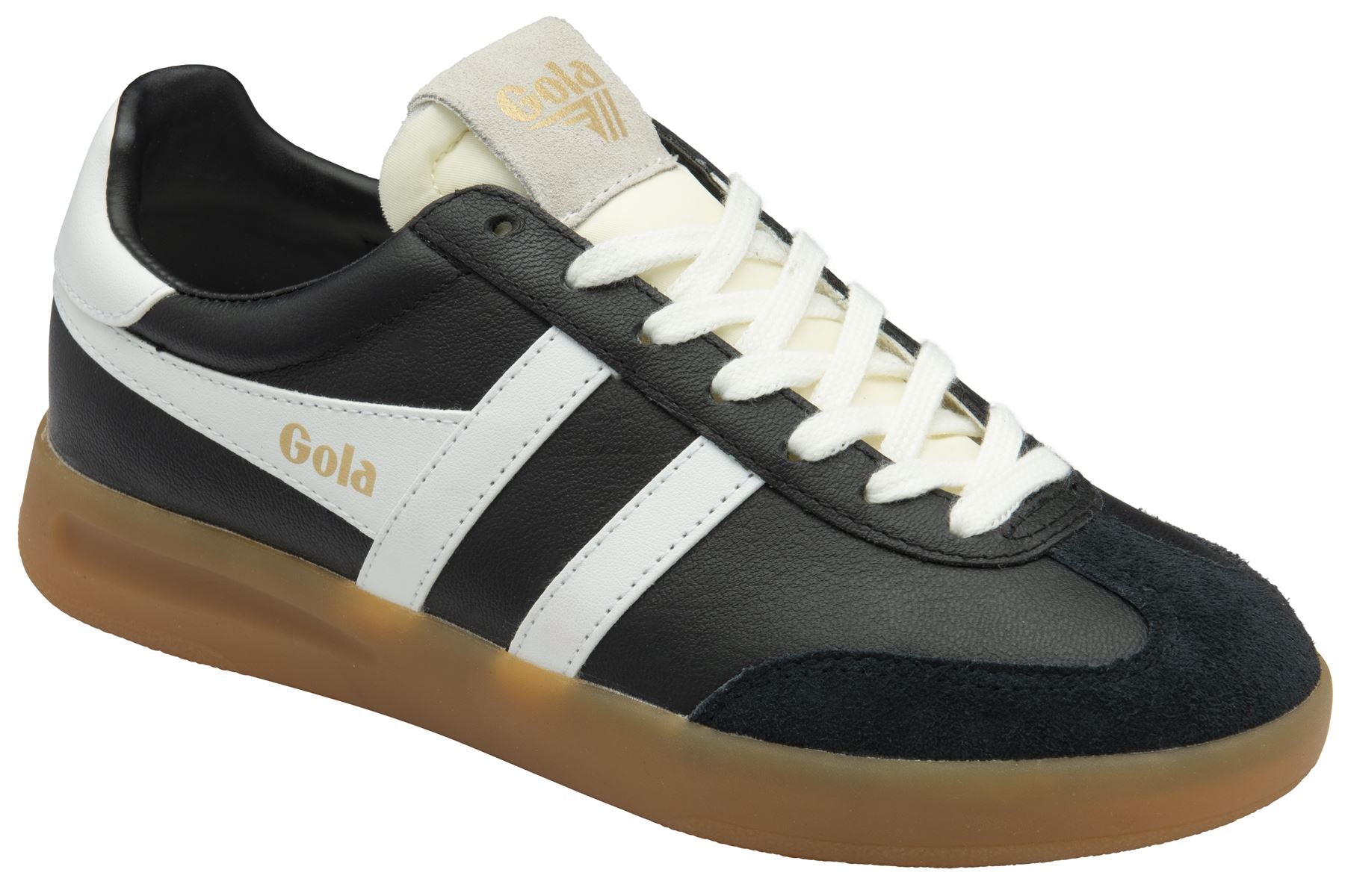 Gola Cyclone Leather Women's Black/White/Gum Sneakers