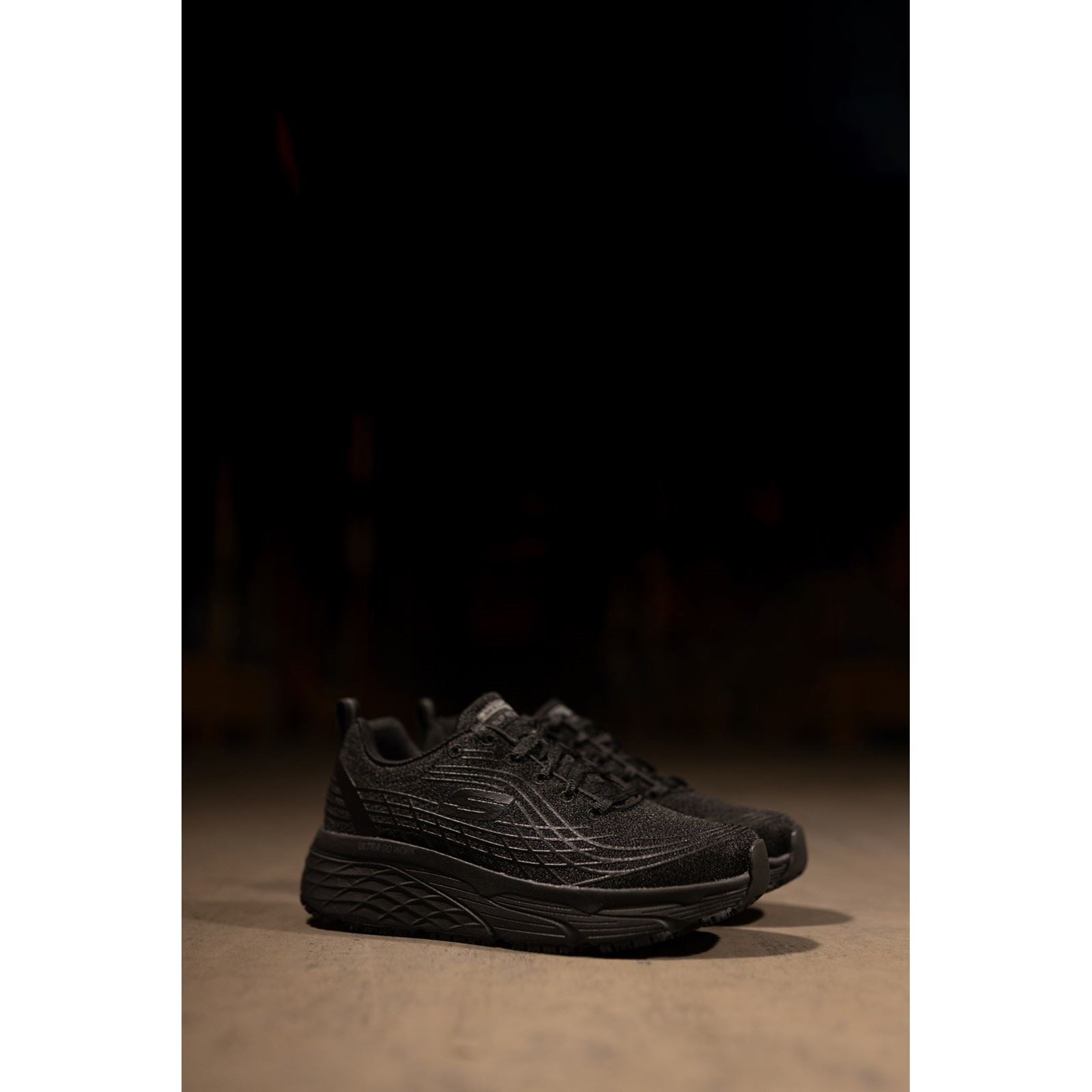 Skechers Workwear Max Cushioning Elite Sr Textile Women's Black Safety Sneakers