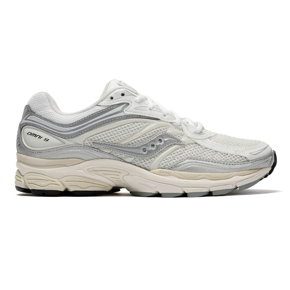 Saucony ProGrid Omni 9 White/Silver Sneakers