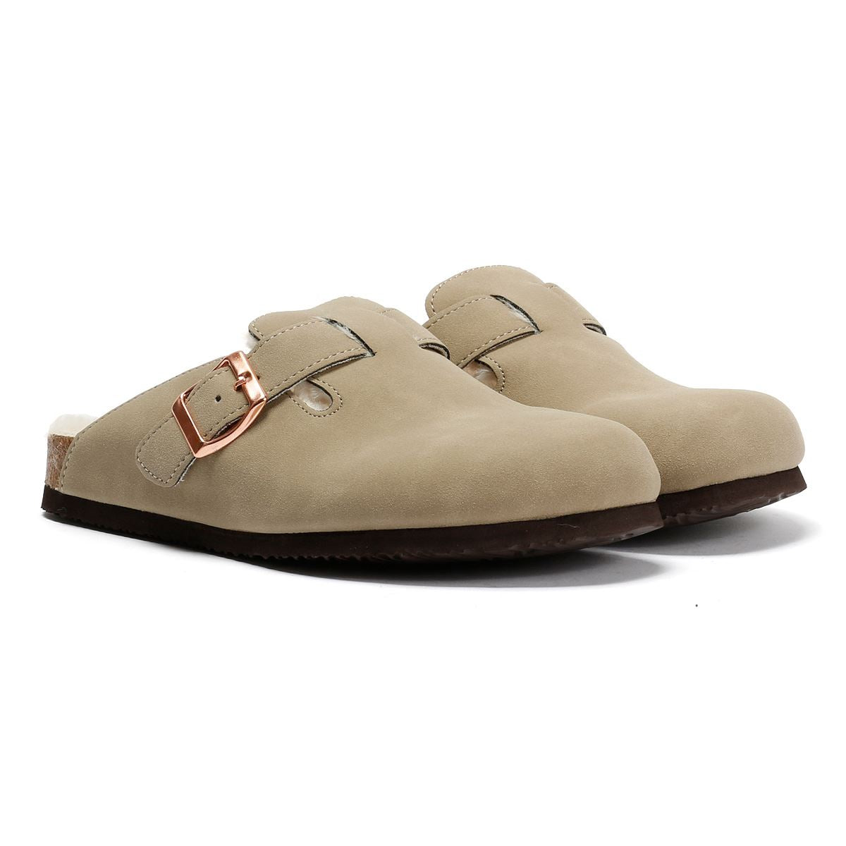 Penguin Poppy Fur Suede Women's Sand Mules