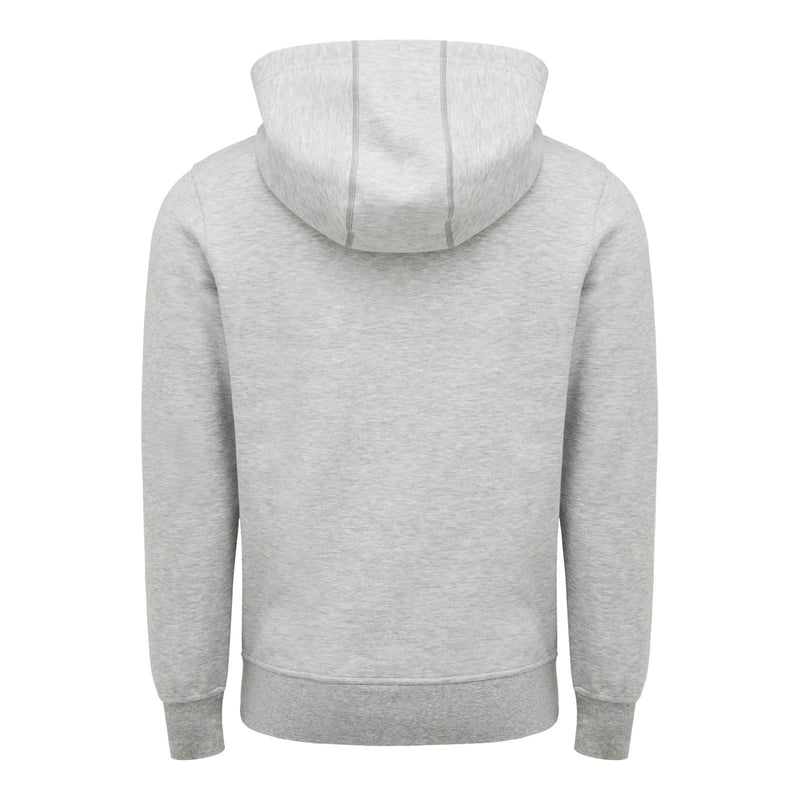 Hard Yakka Embossed Pullover Cotton Men's Grey Hooded Sweatshirt
