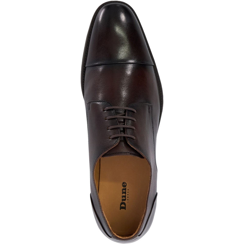 Dune Suffix Leather Men's Brown Lace-Up Shoes