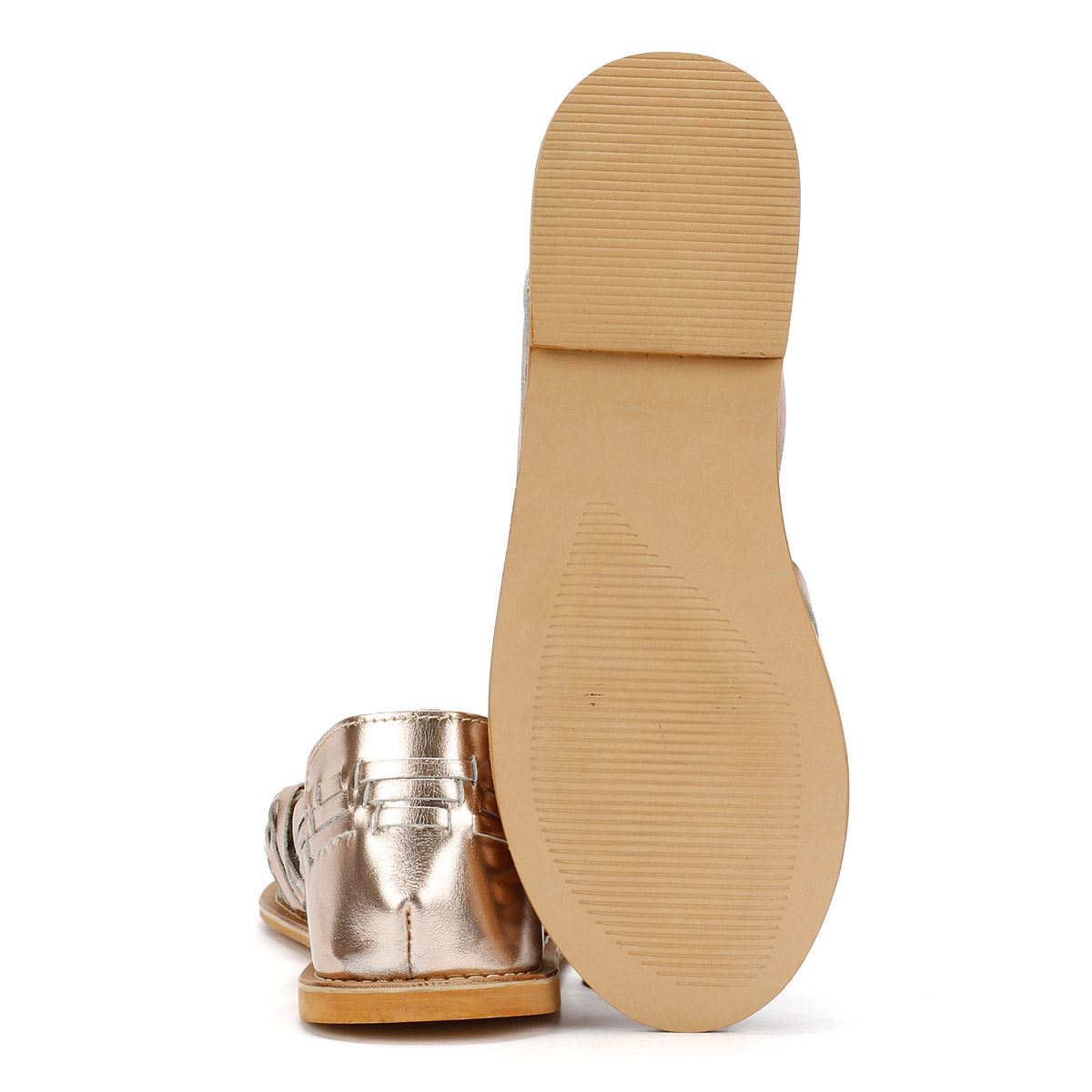 Tower London Hurache Leather Women's Gold Metallic Sandals