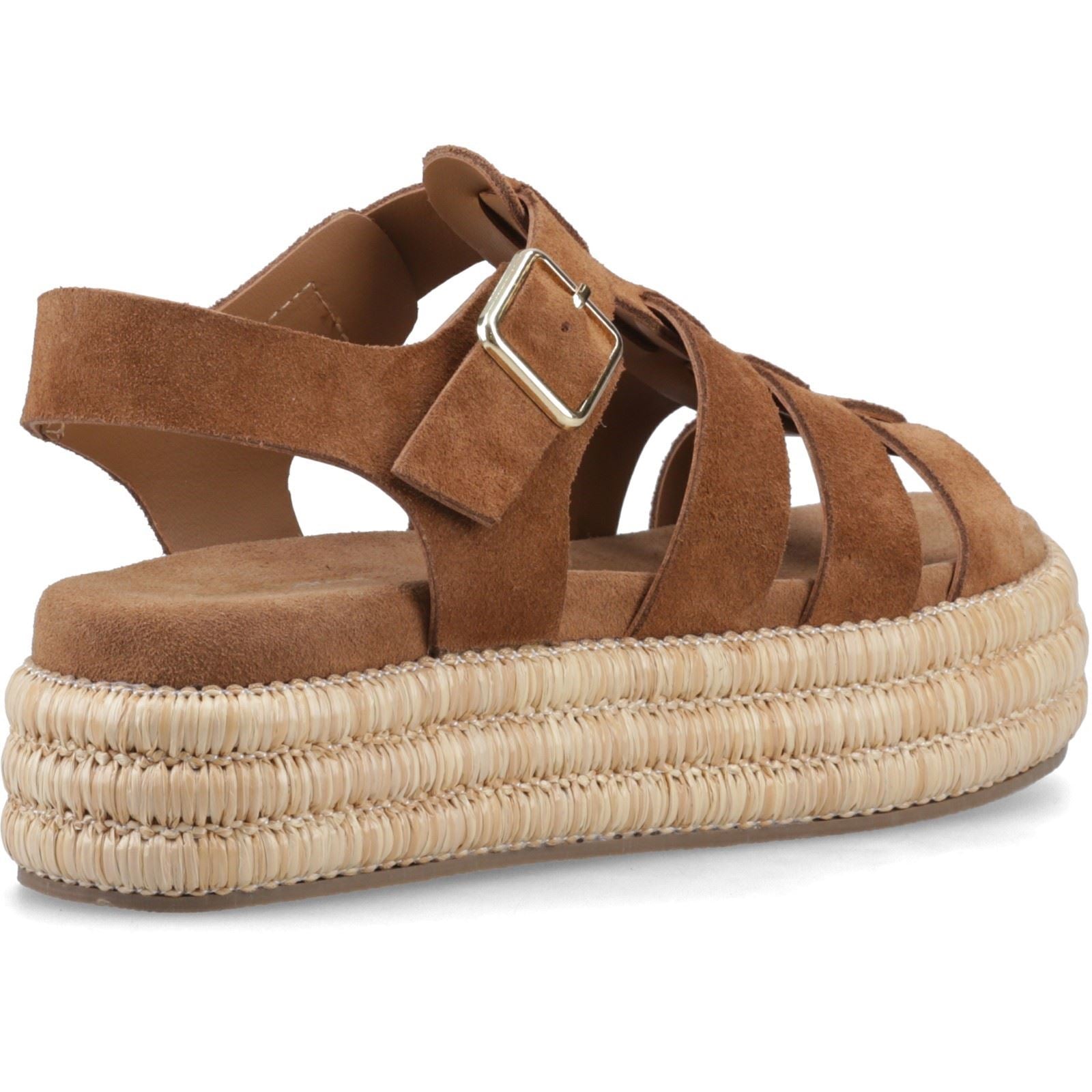 Hush Puppies Rosetta Gladiator Leather Women's Tan Sandals