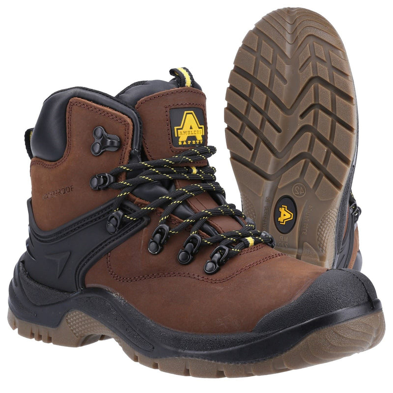 Amblers Safety FS197 Leather Brown Safety Boots