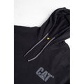 Caterpillar Hooded Long Sleeve Cotton Men's Black T-Shirt