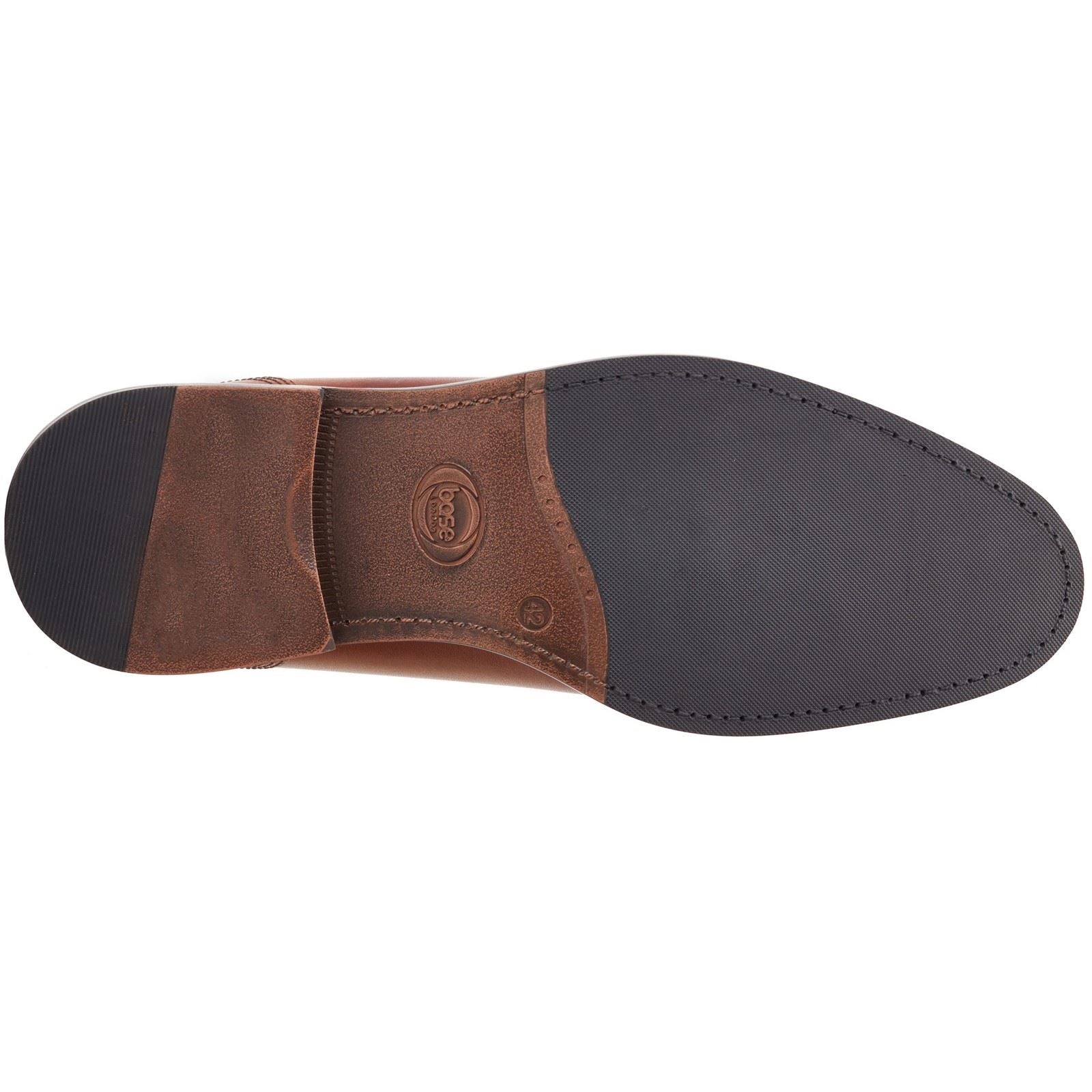 Base London Magnus Leather Men's Burnt Tan Oxford Shoes