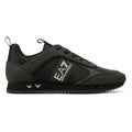 EA7 Black & White Carbon Men's Black/Silver Sneakers
