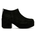 FitFlop Platfforms Heeled Short Suede Women's Black Boots