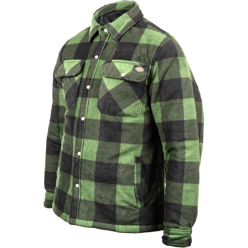 Dickies Portland Polyester Men's Green Casual Shirt