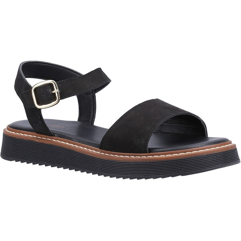Hush Puppies Cassie Nubuck Women's Black Sandals