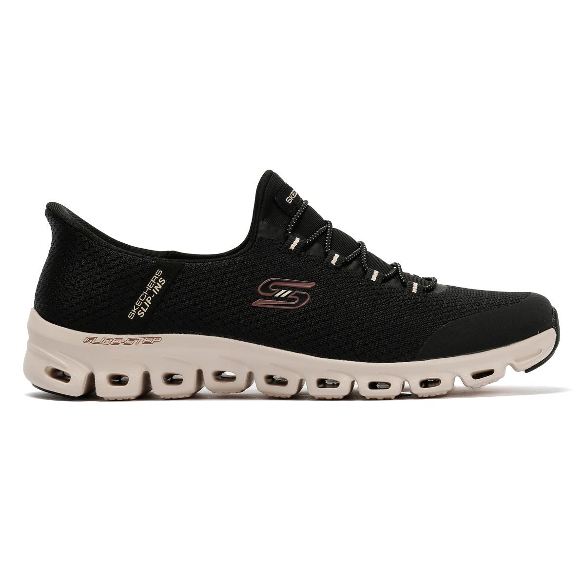 Skechers Slip-Ins Glide Step Vibey Mesh Women's Black Sneakers