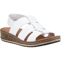 Hush Puppies Eden Wide Fit Leather Women's White Sandals