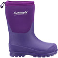 Cotswold Hilly Synthetic Purple Wellington Boots