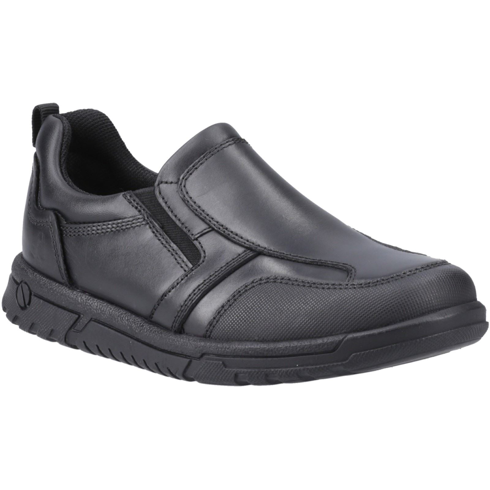 Hush Puppies Sergio Leather Boys's Black Shoes