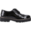Pod Kortney Faux Leather Women's Black Patent Brogues Shoes