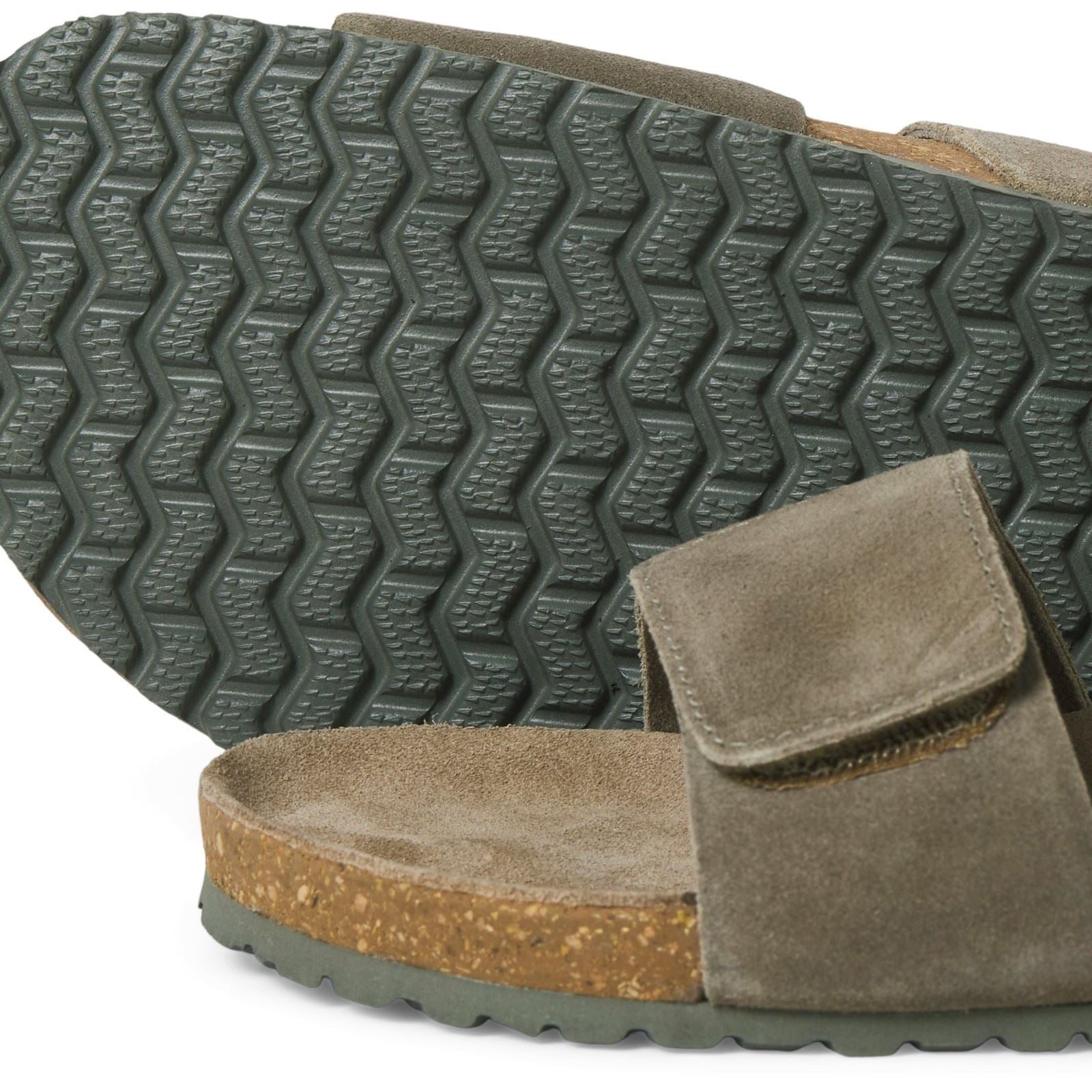 Jack & Jones Malta Suede Men's Martini Olive Sandals