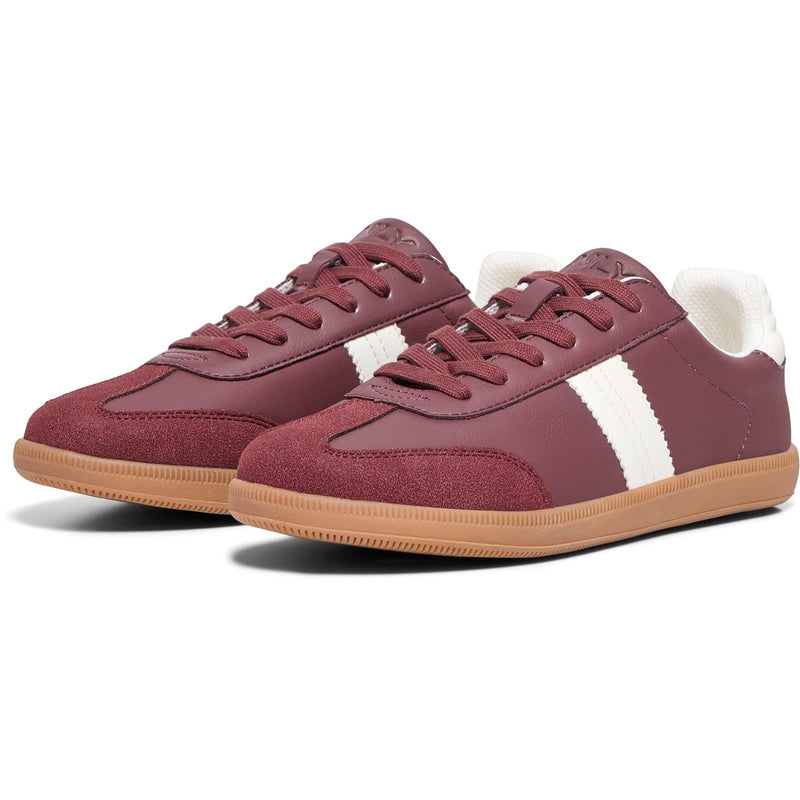 ONLY Amber Polyester Women's Burgundy/Cream Trainers