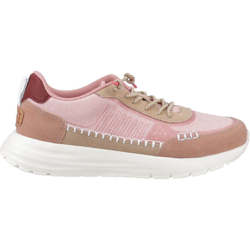 HEYDUDE Sirocco Alta Boho Synthetic Blend Women's Rose Pink Sneakers