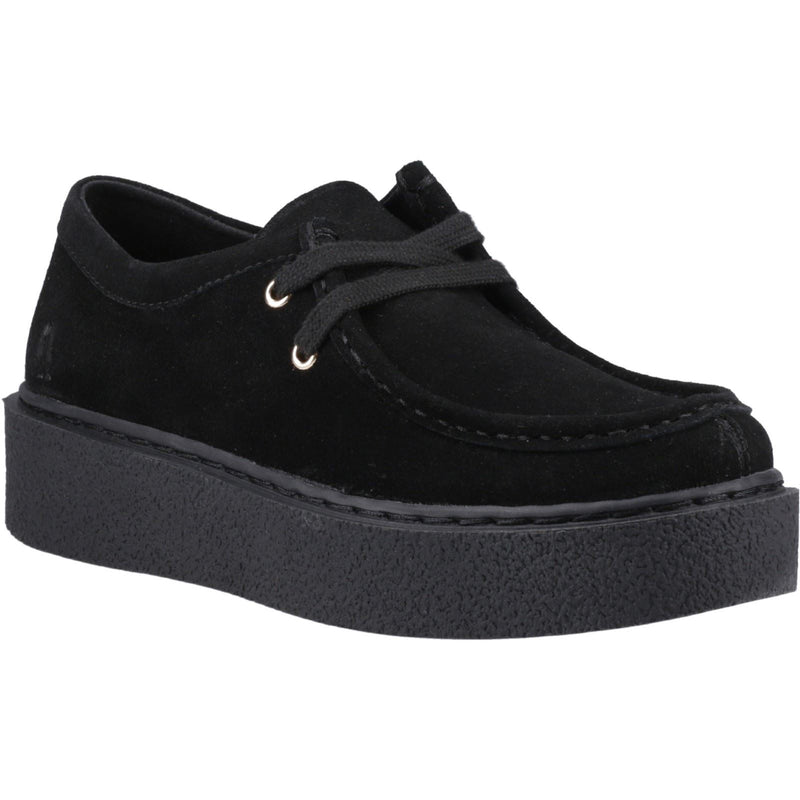 Hush Puppies Bridie Suede Leather Women's Black Moccasins Shoes