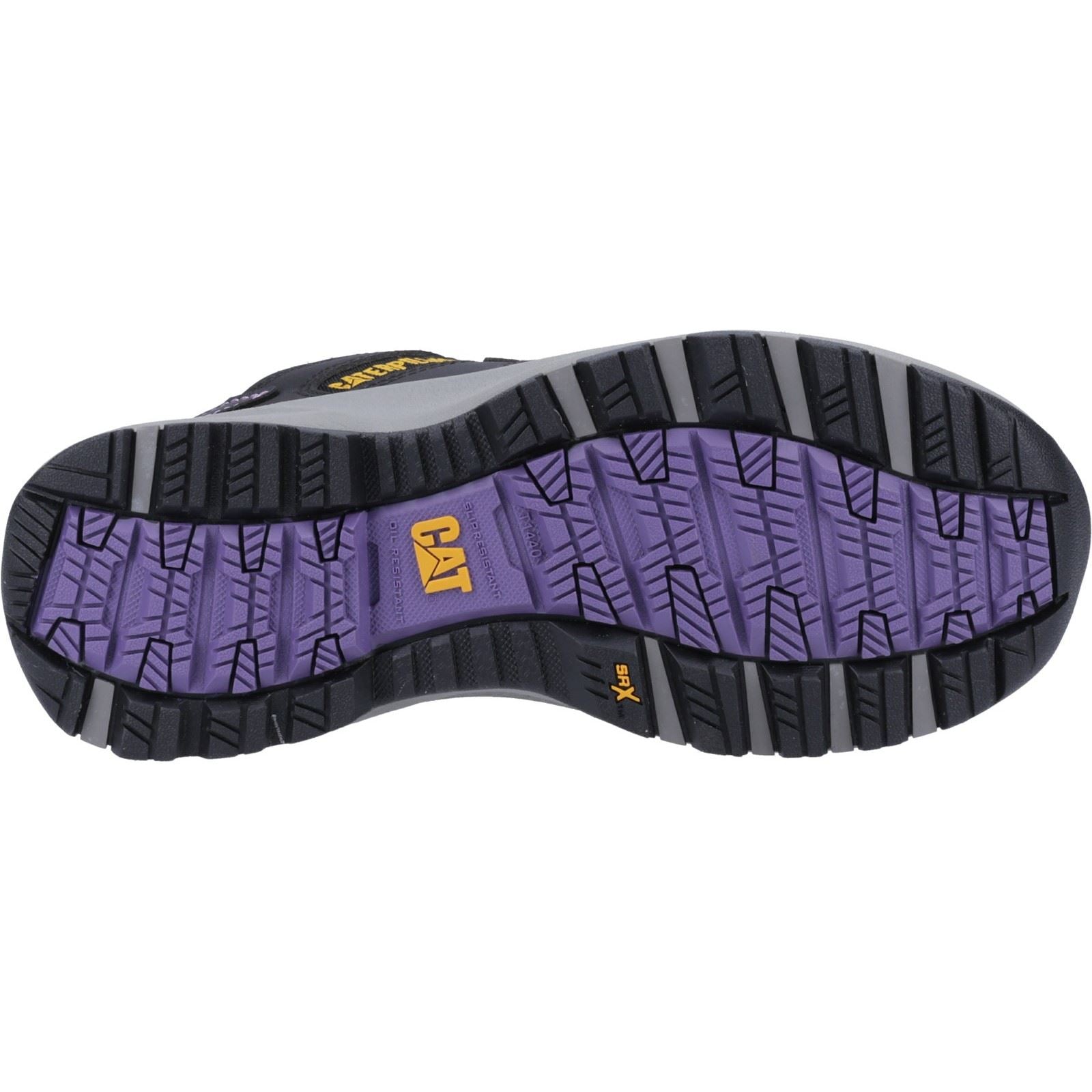 Caterpillar Elmore PVC Black/Lilac Safety Sneakers