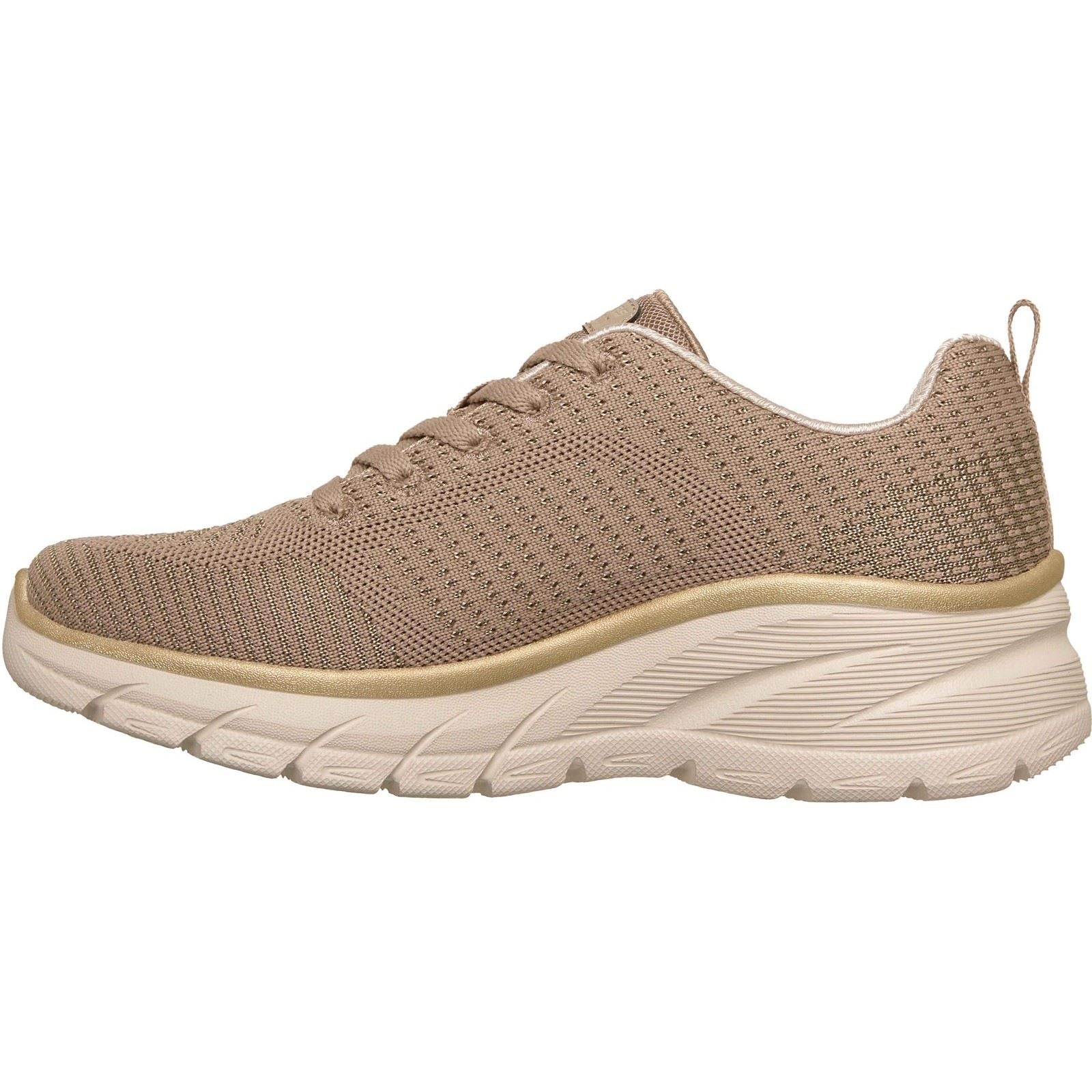 Skechers Fashion Fit 2.0 Polyester Women's Taupe/Gold Sneakers