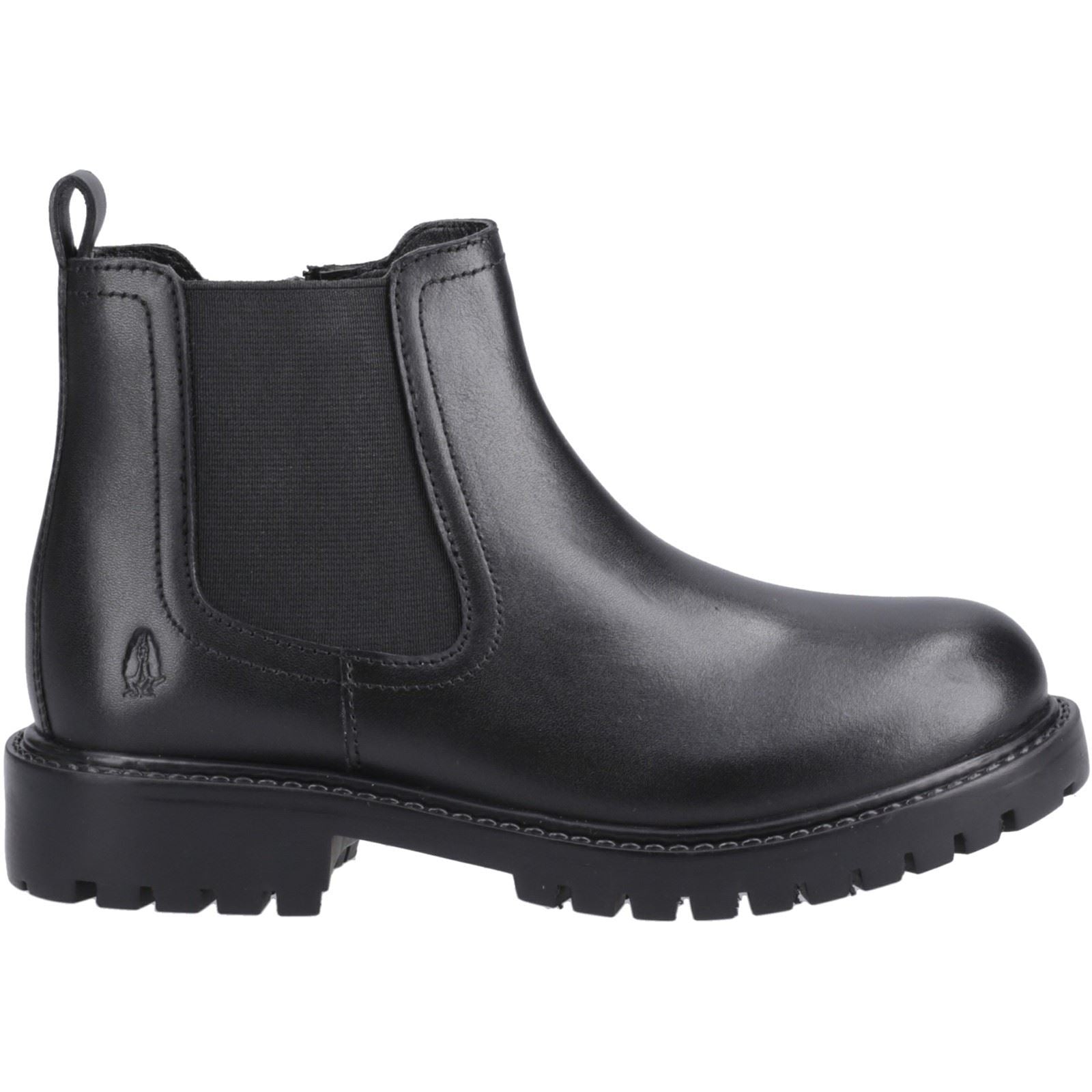 Hush Puppies Ariella Chelsea Leather Girls's Black Boots