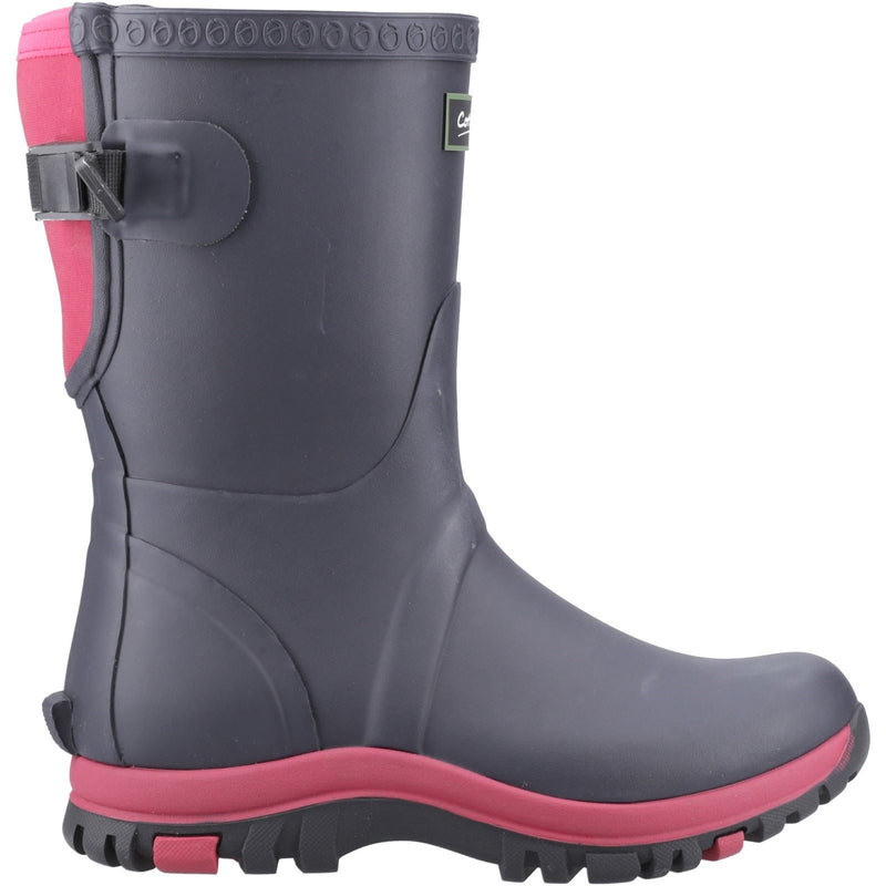 Cotswold Realm Rubber Women's Navy/Pink Wellington Boots