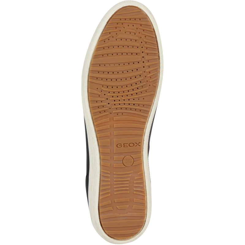 Geox D MYRIA Faux Leather Women's Black Sneakers