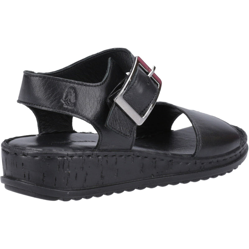 Hush Puppies Ellie Leather Women's Black/Black Sandals
