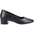 Hush Puppies Alina Court Shoe Leather Women's Black Heels