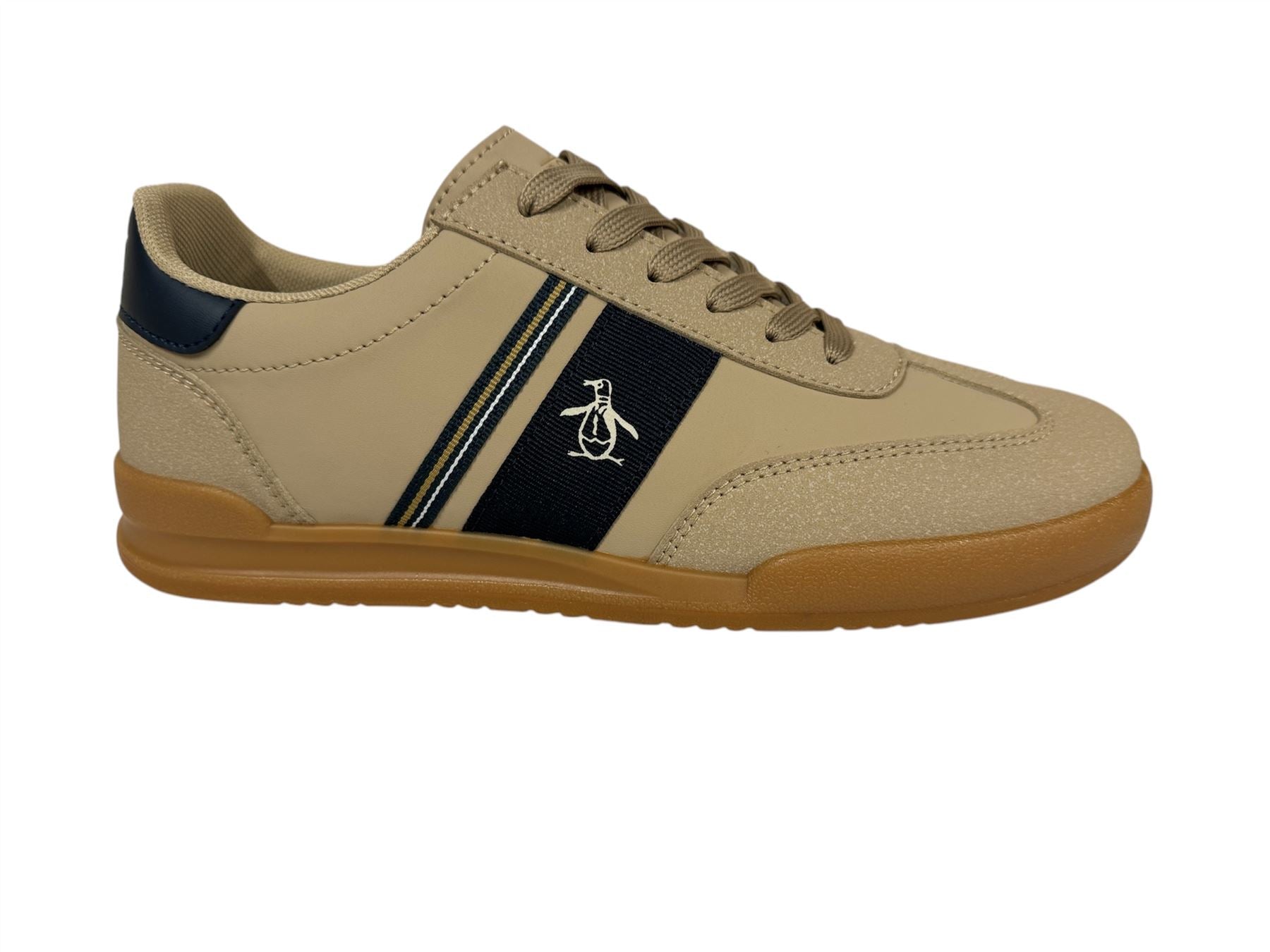 Penguin Gaz Men's Beige/Navy Sneakers