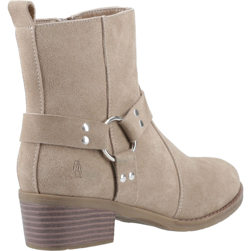 Hush Puppies Iria Suede Women's Taupe Heeled Ankle Boots