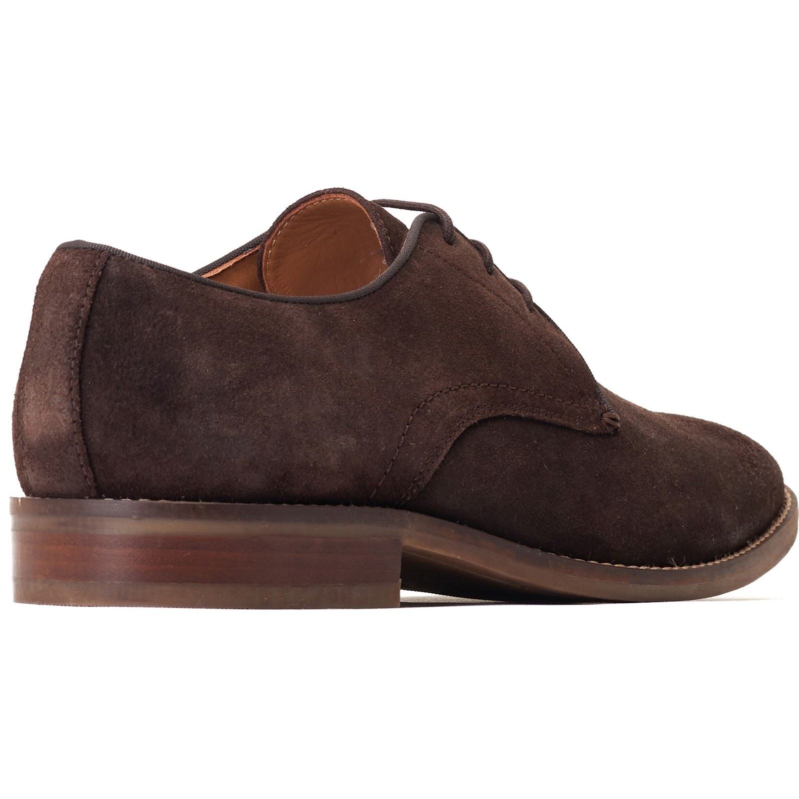 Base London Bronte Leather Men's Dark Brown Oxford Shoes