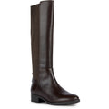 Geox D Felicity Leather Women's Coffee Boots