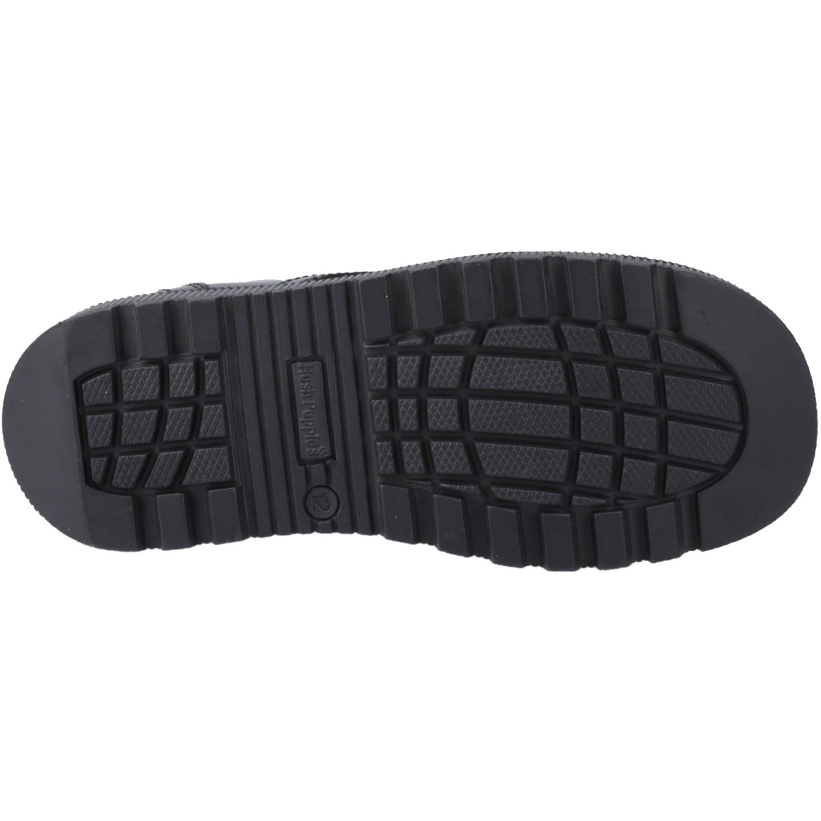 Hush Puppies Keeley Leather Girls's Black Lace-Up Shoes