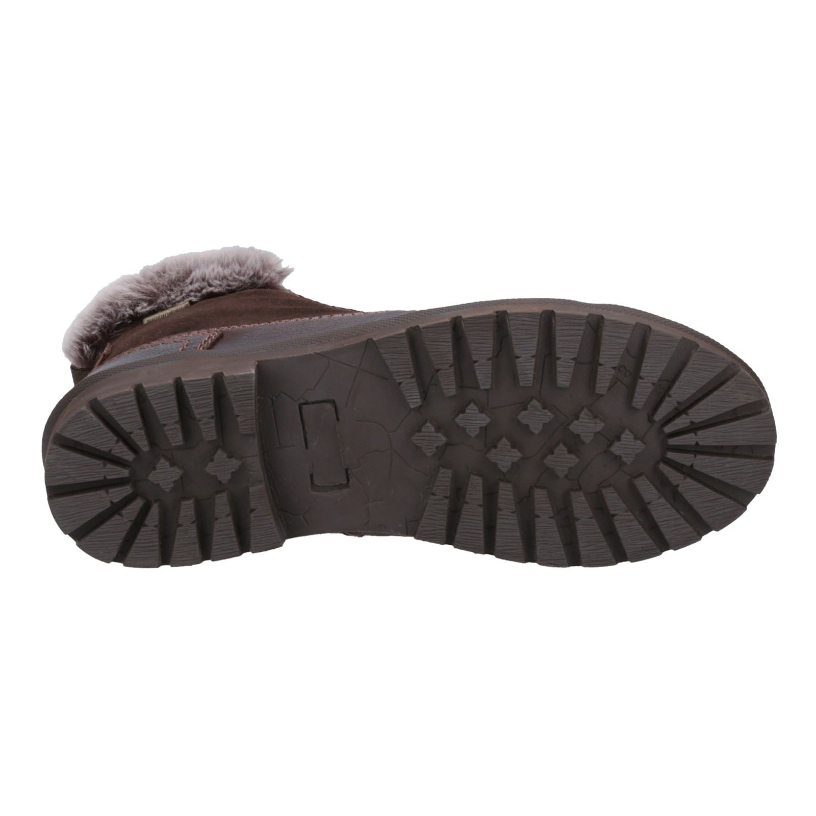 Cotswold Evenlode Leather Women's Brown Winter Ankle Boots