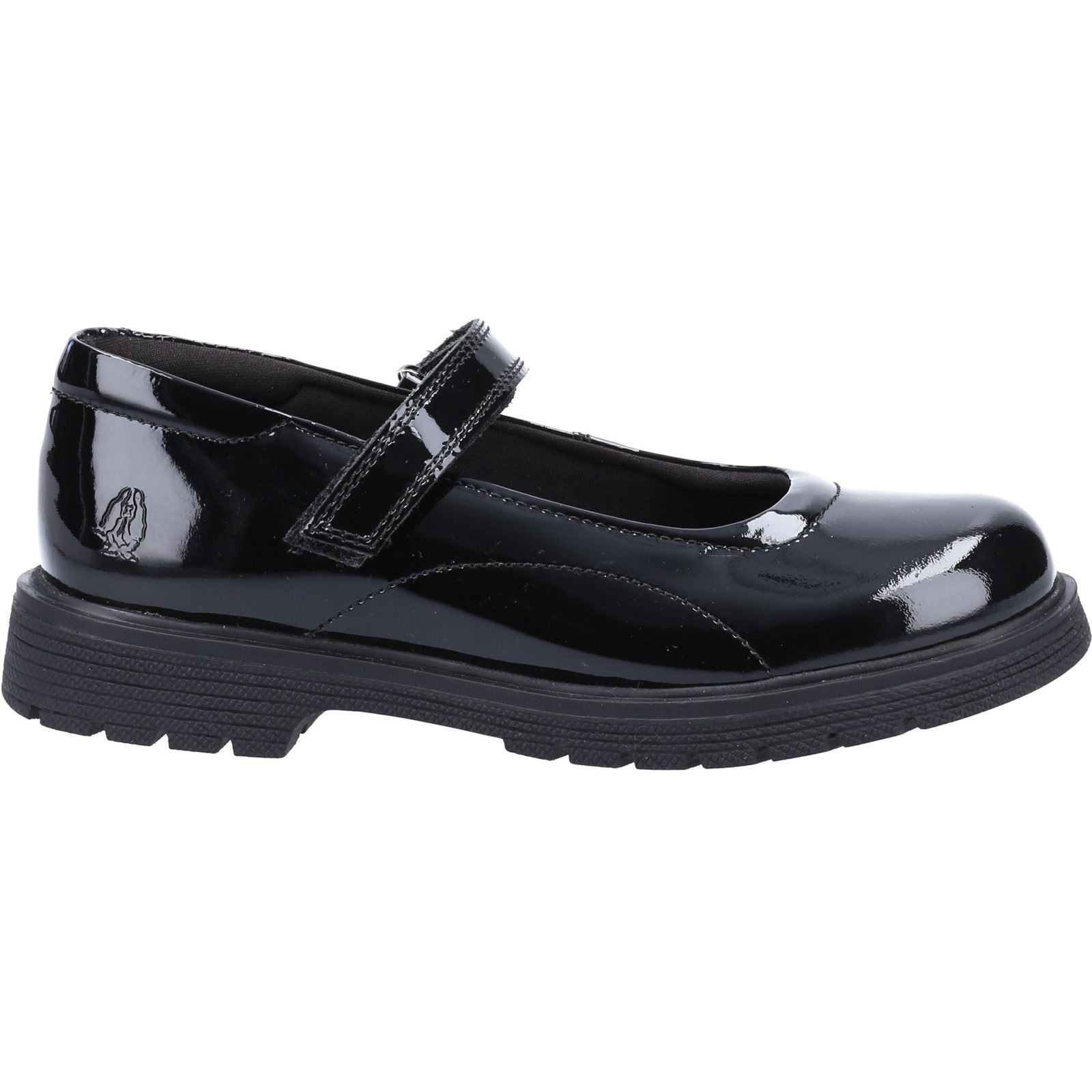 Hush Puppies Tally Senior Patent Leather Girls's Patent Black Shoes