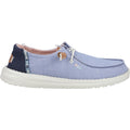 HEYDUDE Wendy Chambray Boho 100% Cotton Women's Blue Loafers