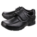 Hush Puppies Freddy 2 Junior Boys Black Leather Shoes