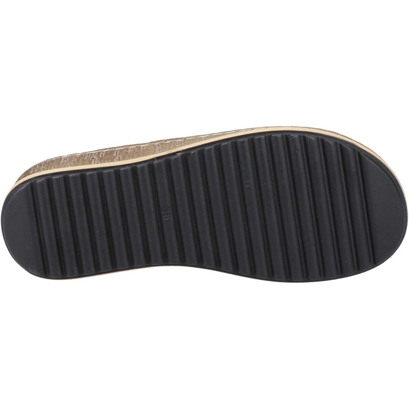 Hush Puppies Elissa Toepost Suede Women's Tan Sandals