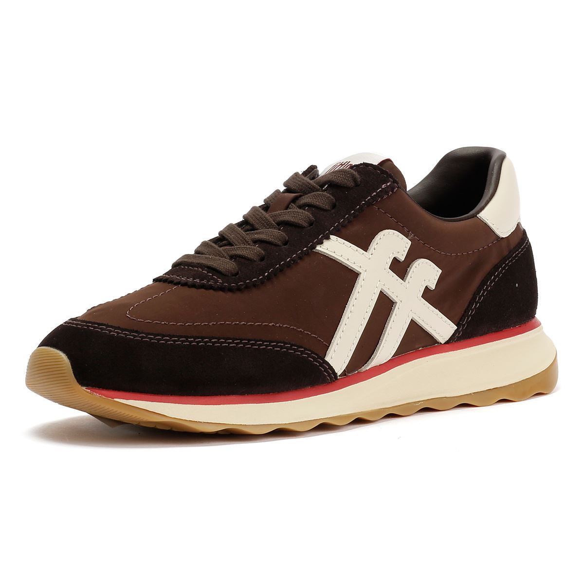 FitFlop Retro-Q FF Nylon Women's Chocolate Brown/Paris Beige Sneakers