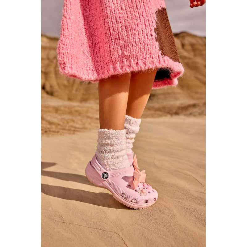 Crocs Kids' Classic Clog Synthetic Pink Milk Loafers