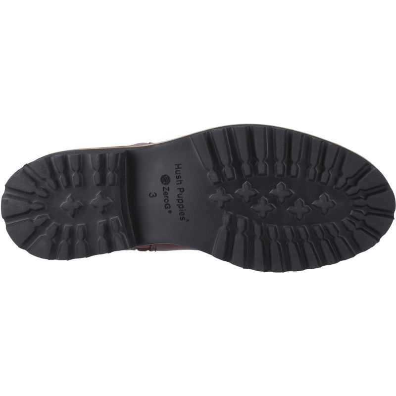 Hush Puppies Grace Zip Suede Women's Burgundy Boots