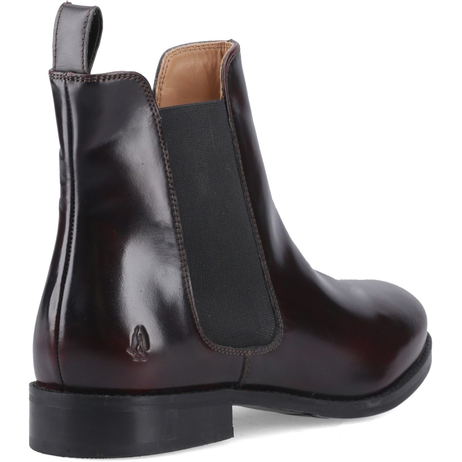 Hush Puppies Colette Leather Women's Bordeaux Wide Fit Flat Chelsea Boots